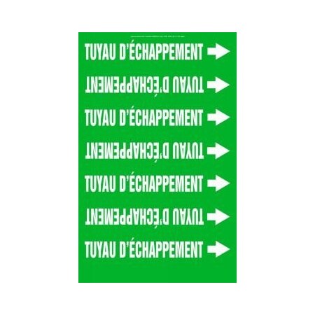 Accuform FRENCH PIPE MARKER TUYAU CRPK310STE CRPK310STE